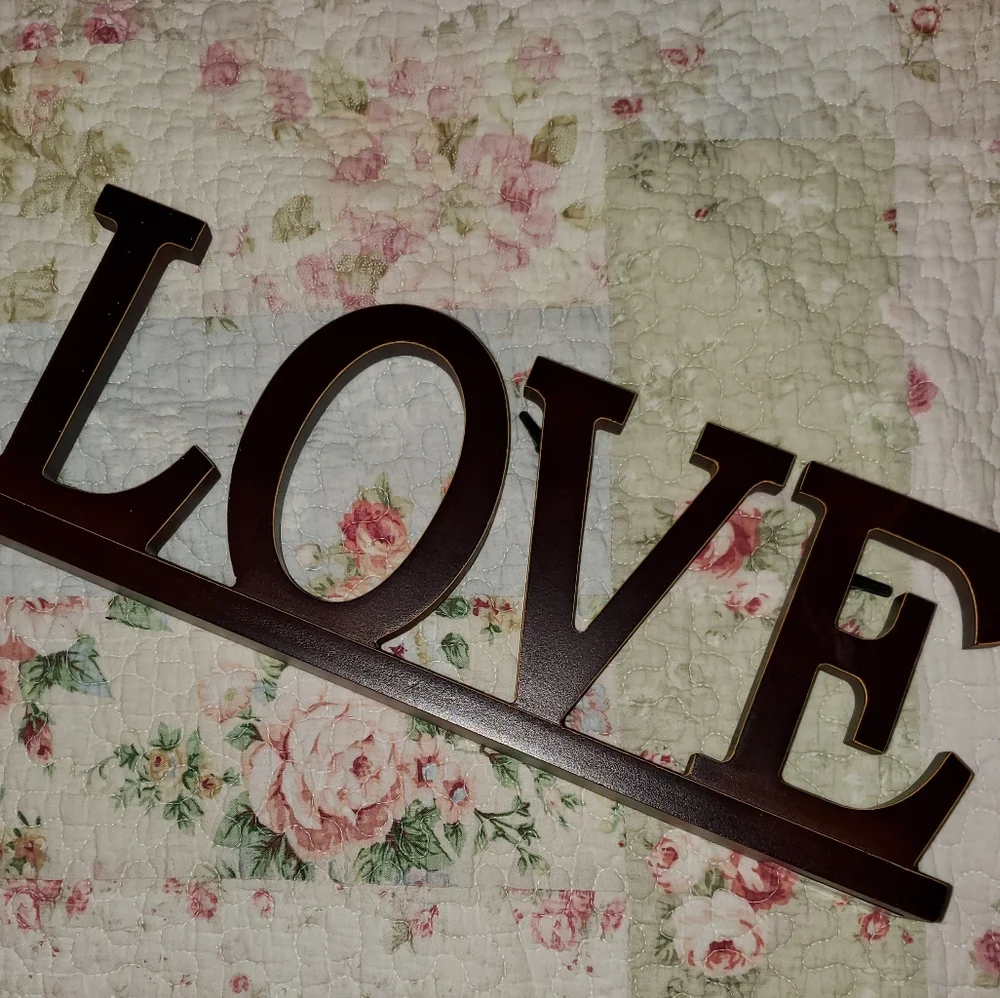LOVE Wooden Photo / Card Holder Home Decor